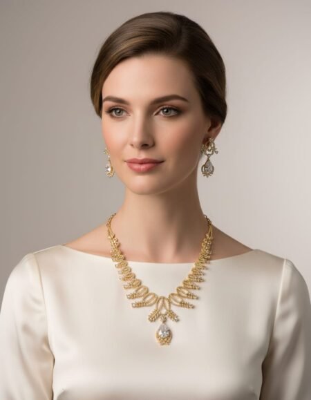 Trendy American Diamond Necklace