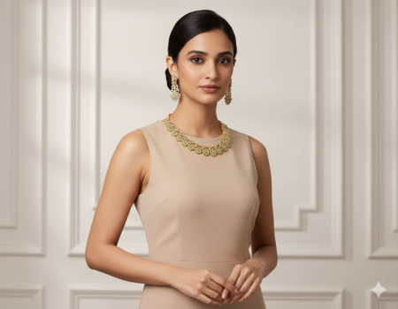 Sleek South Indian Necklace