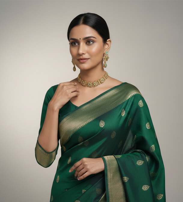 Rajwadi Golden Necklace