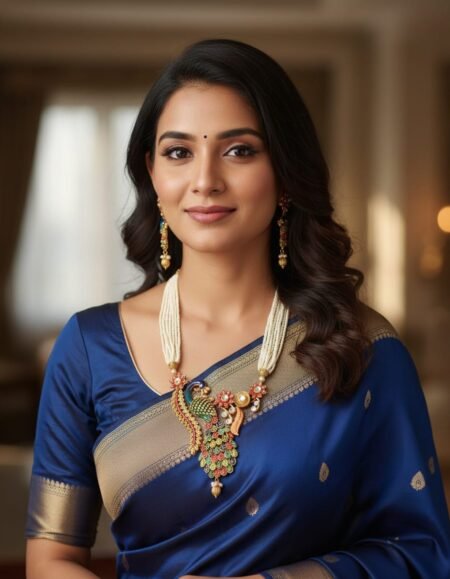 Rajwadi Peacock Necklace