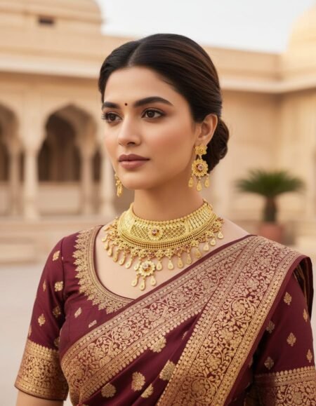 Golden Chokar Necklace