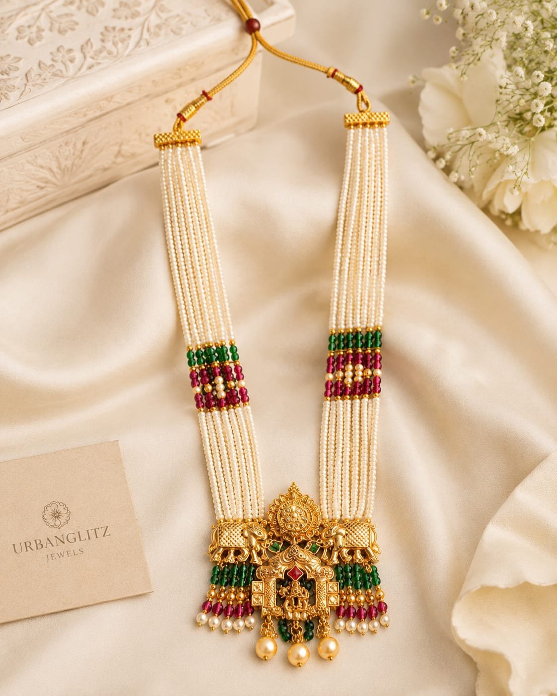Rajwadi Long Necklace - Image 2