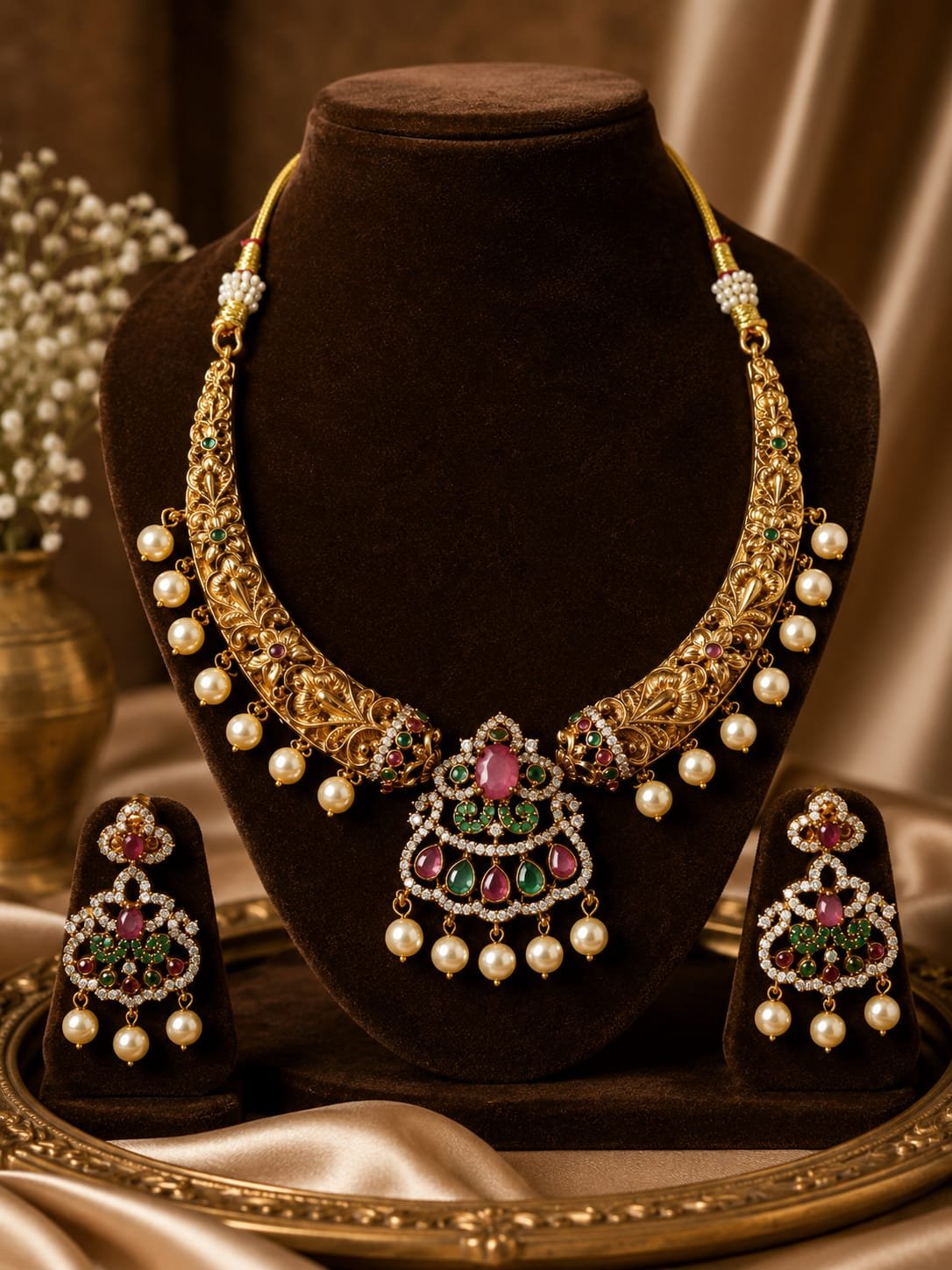 South Indian Hasli Necklace - Image 3