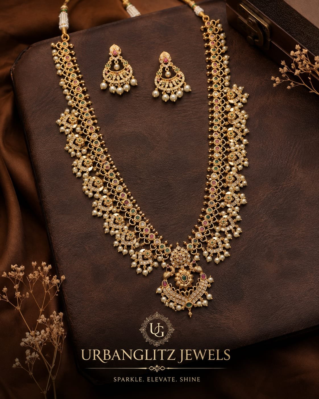 South Indian Long Necklace - Image 3